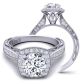  Vintage Cathedral Style diamond engagement ring setting WIST-1529-HH 