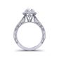 Unique Modern engagement ring setting WIST-1529-HJ 