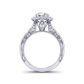 Cathedral Vintage halo engagement ring  florar inspired WIST-1529-HM