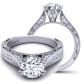  Custom channel set modern diamond engagement ring setting WIST-1529-SD 