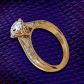 Slender pavé modern antique style diamond wedding ring. WIST-1529-SH 