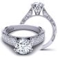  Unique Cathedral round diamond engagement ring WIST-1529-SM 