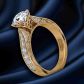 Bold beautiful bespoke diamond wedding ring setting WIST-1529-SP
