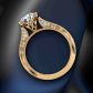 Double row micro pavé designer diamond engagement ring. WIST-1529-SS 