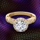 Designer modern round halo diamond ring WIST-1538-M 