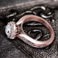 Custom designed floral halo engagement ring WIST-1538-N