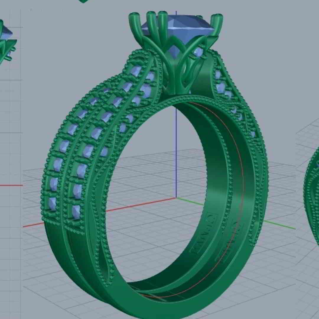 3D model of an engagement ring